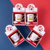 The creative ceramic cup opening small gift event offers free cups, cartoon mugs, practical coffee cups and printed logos Application Scenario